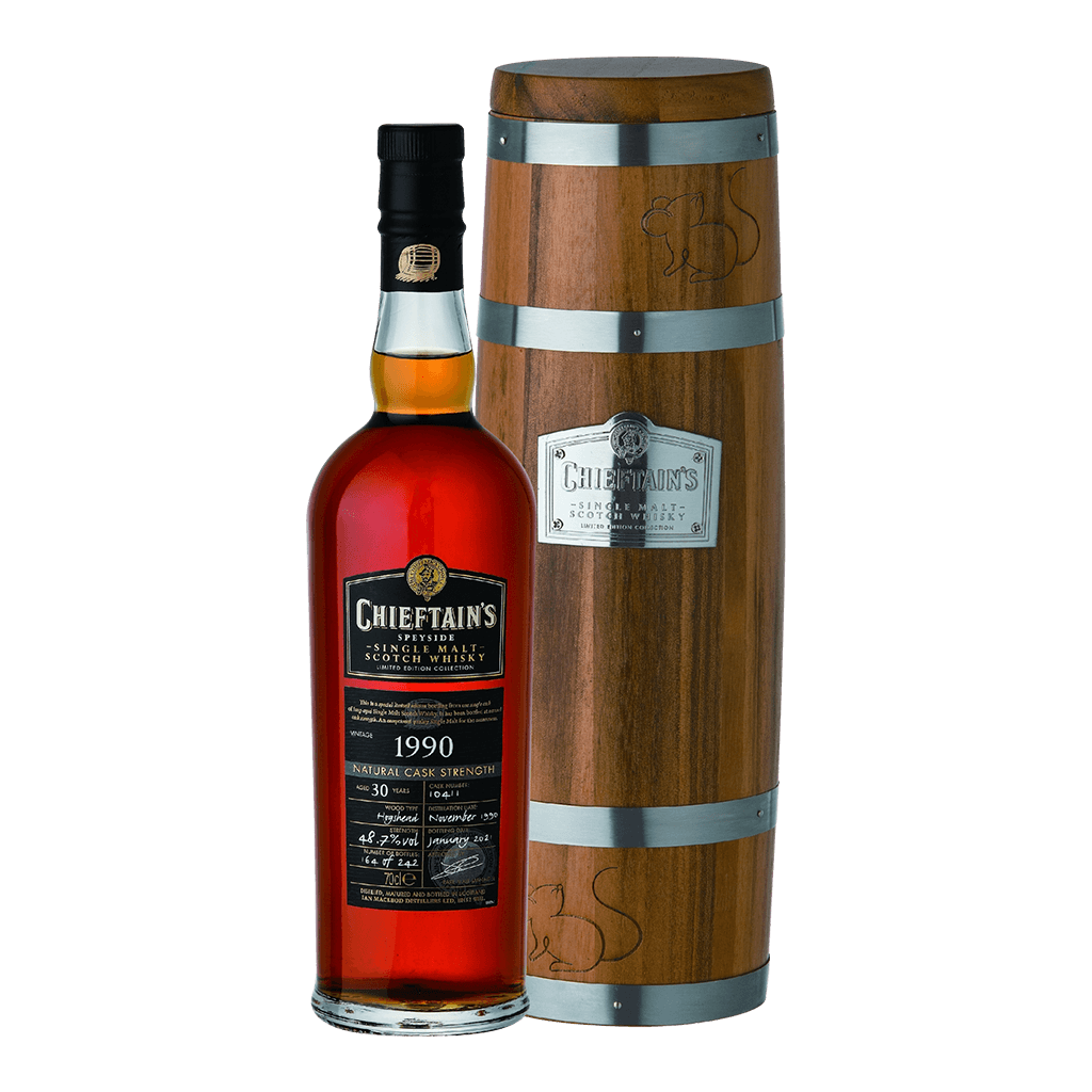 老酋長 1990 30Y錢鼠限量版珍藏原酒 || Chieftain's Black Label 1990 Natural Cask Strength