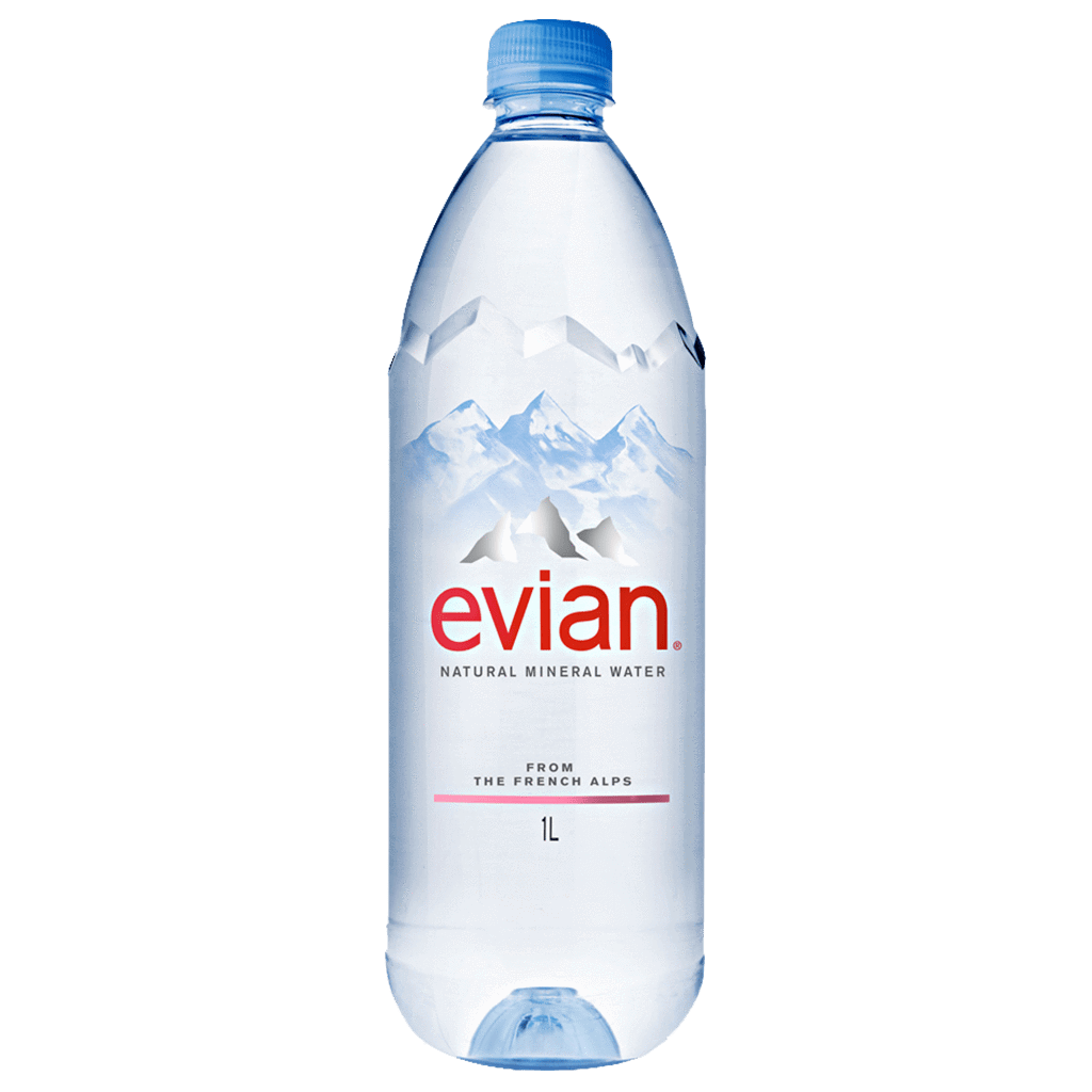 愛維養 天然礦泉水 1L寶特瓶 (12瓶) || Evian Mineral Water