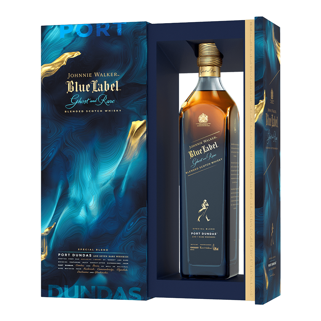 約翰走路 藍牌 幽靈第五版 || Johnnie Walker Blue Label Ghost And Rare No5 Port Dunads