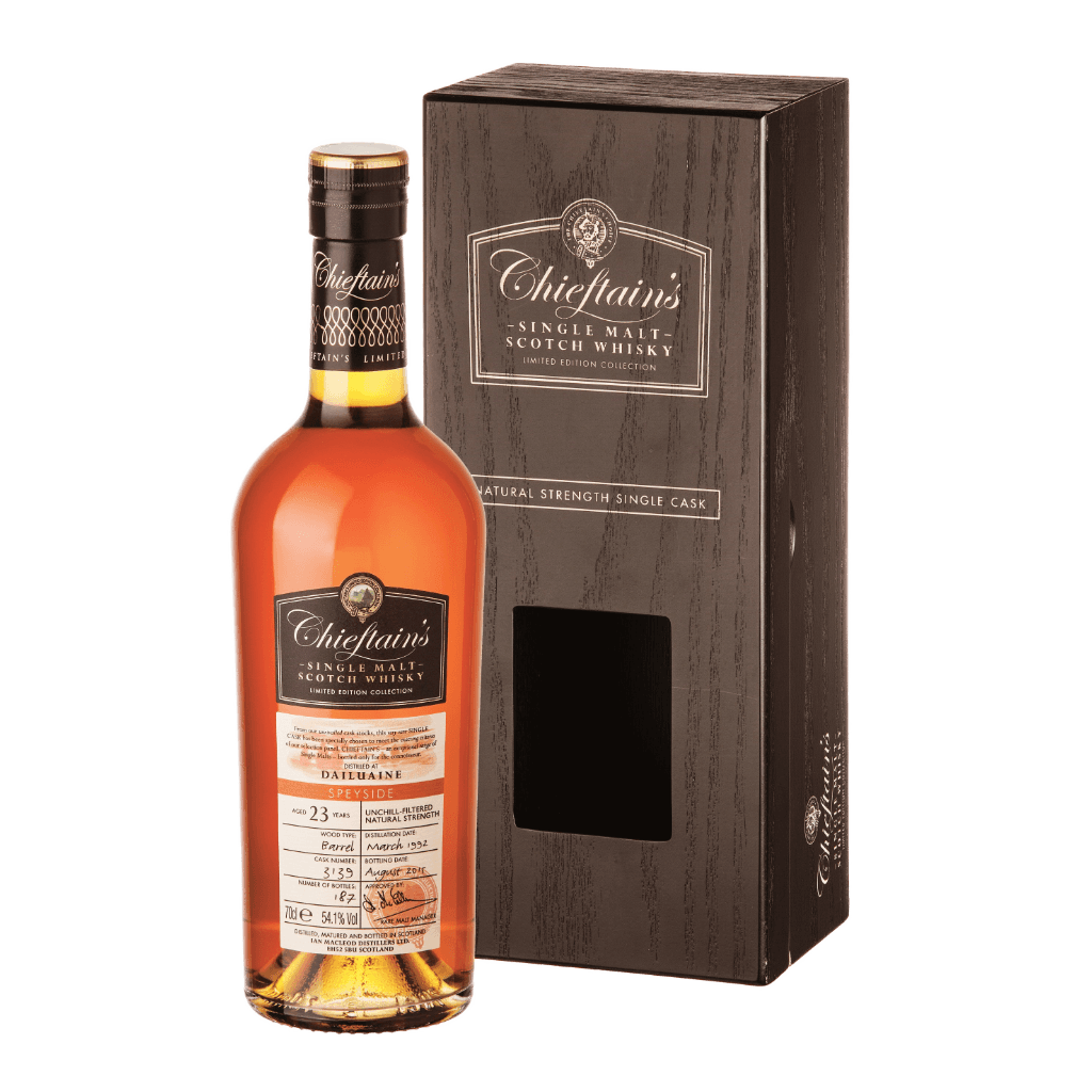 老酋長 蒸餾廠國際版 DAILUAINE23年 || Chieftain's 23Y Distilled at Dailuaine Natural Strength Single Cask Single Malt Scotch Whisky Limited Edition Collection