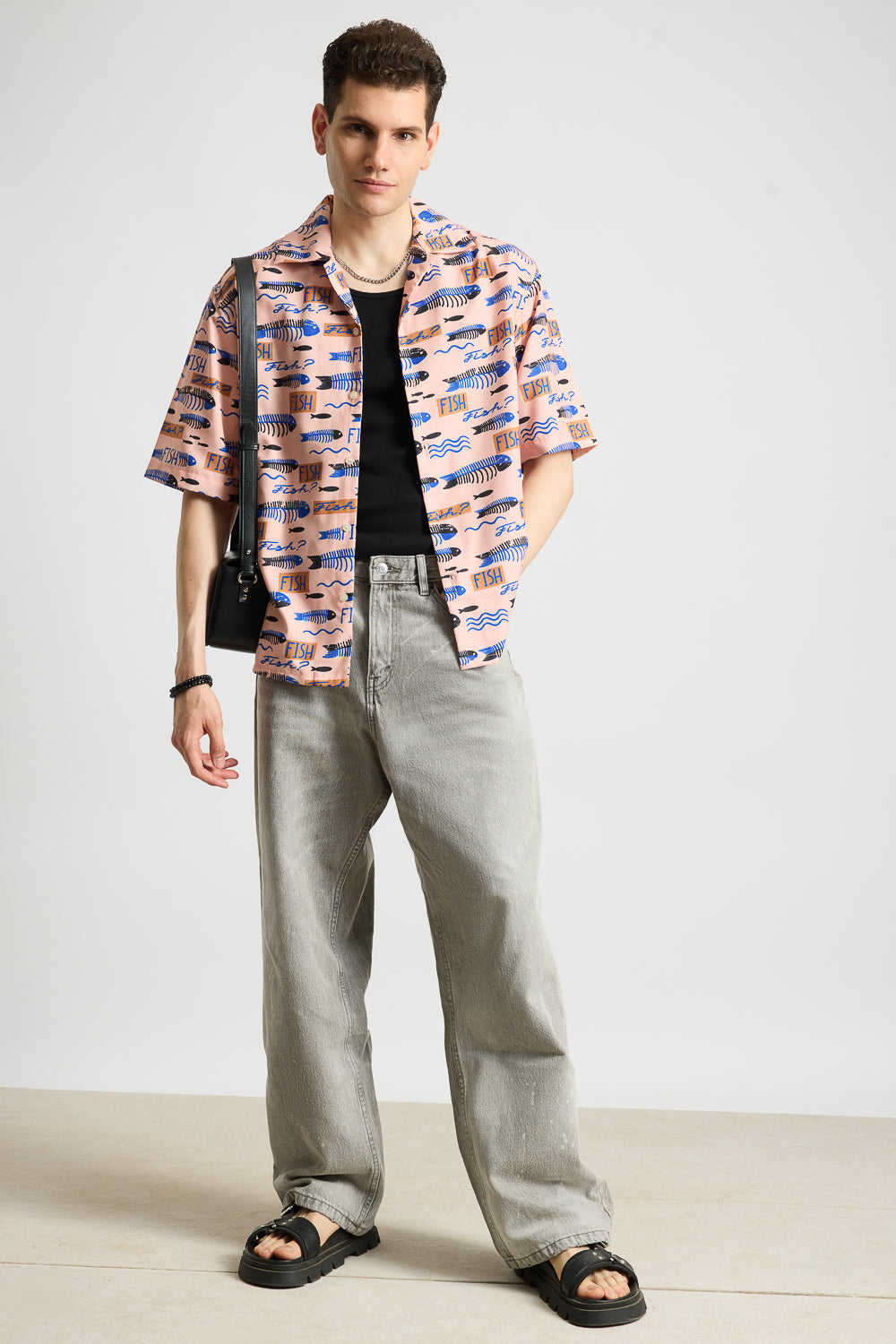 Fishes Printed Men's Resort Shirt