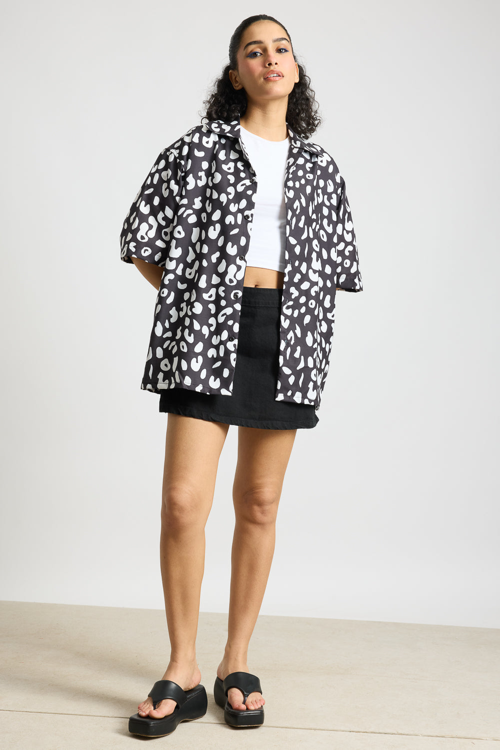 Cow Print Women's Resort Shirt