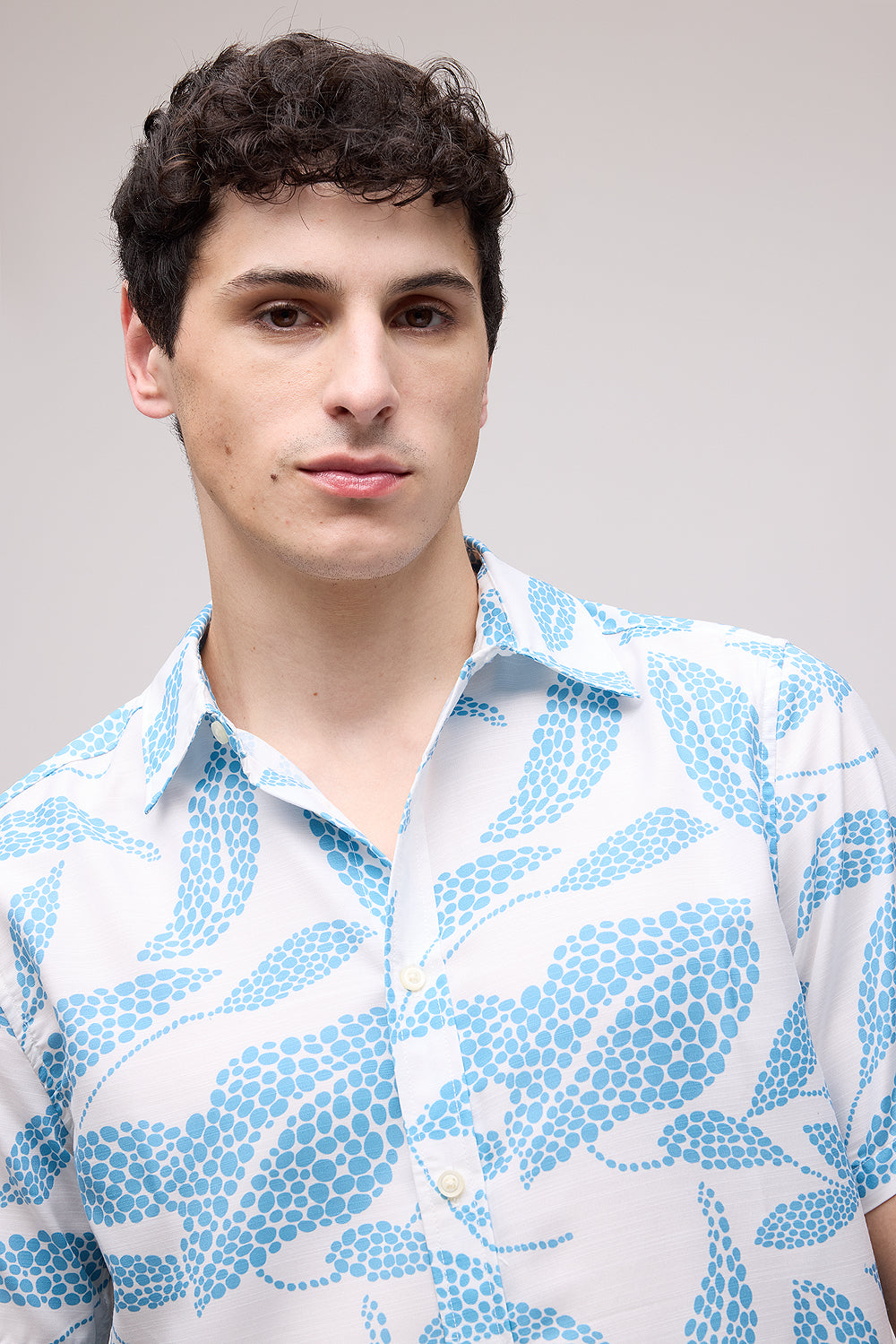 Foliage Print Men's Resort Shirt