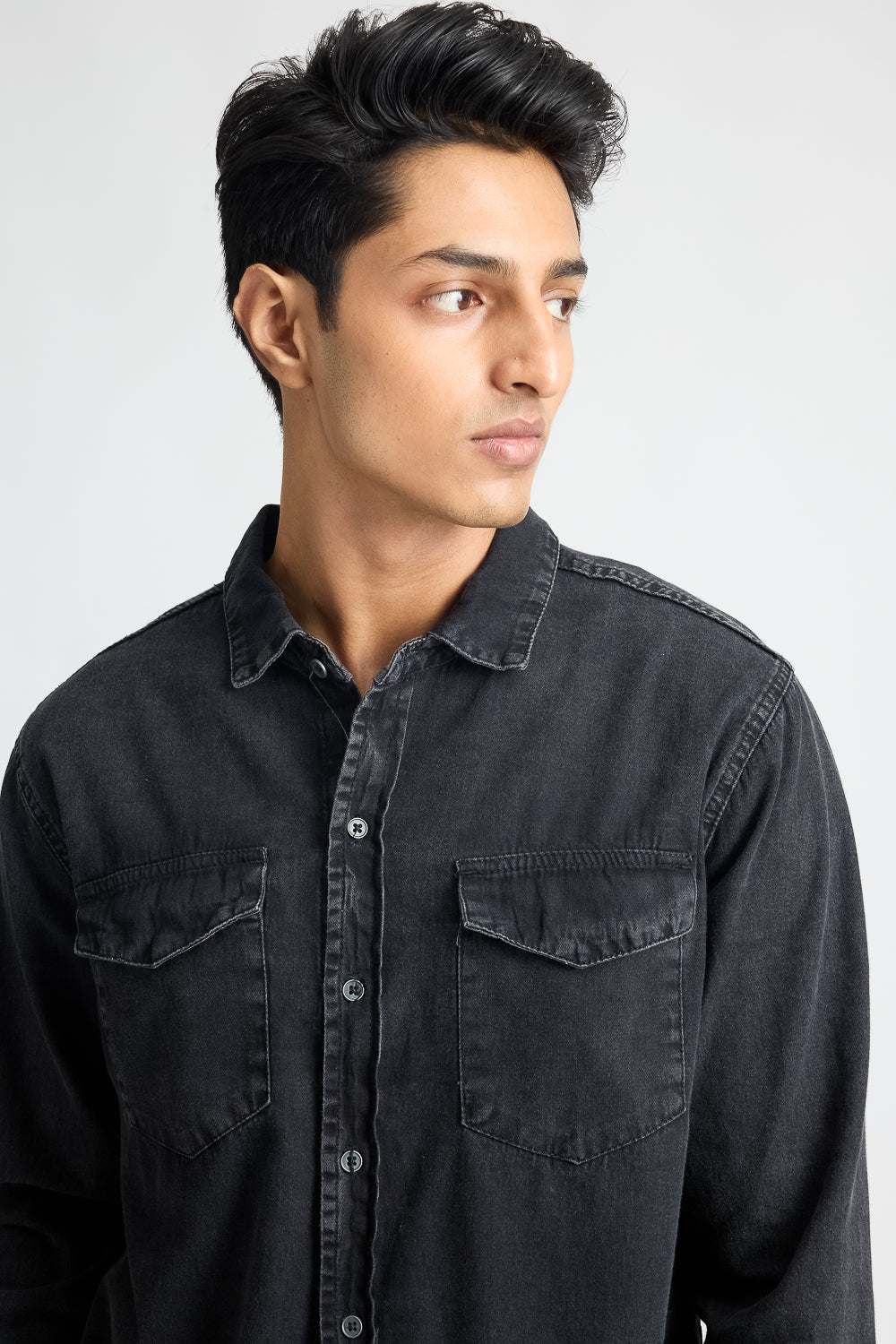 Charcoal Black Men's Shirt