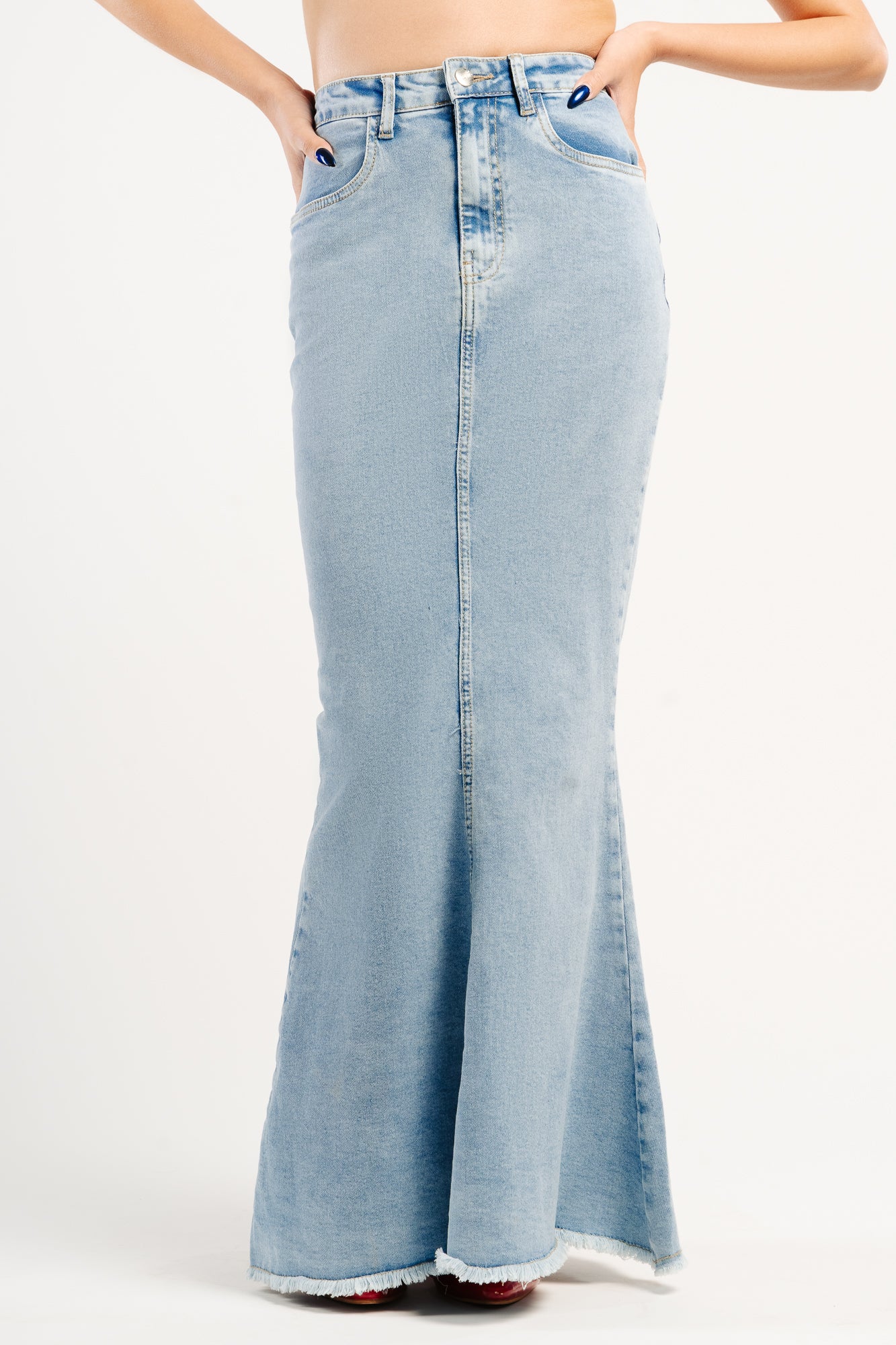 Denim Mermaid Indie Skirt