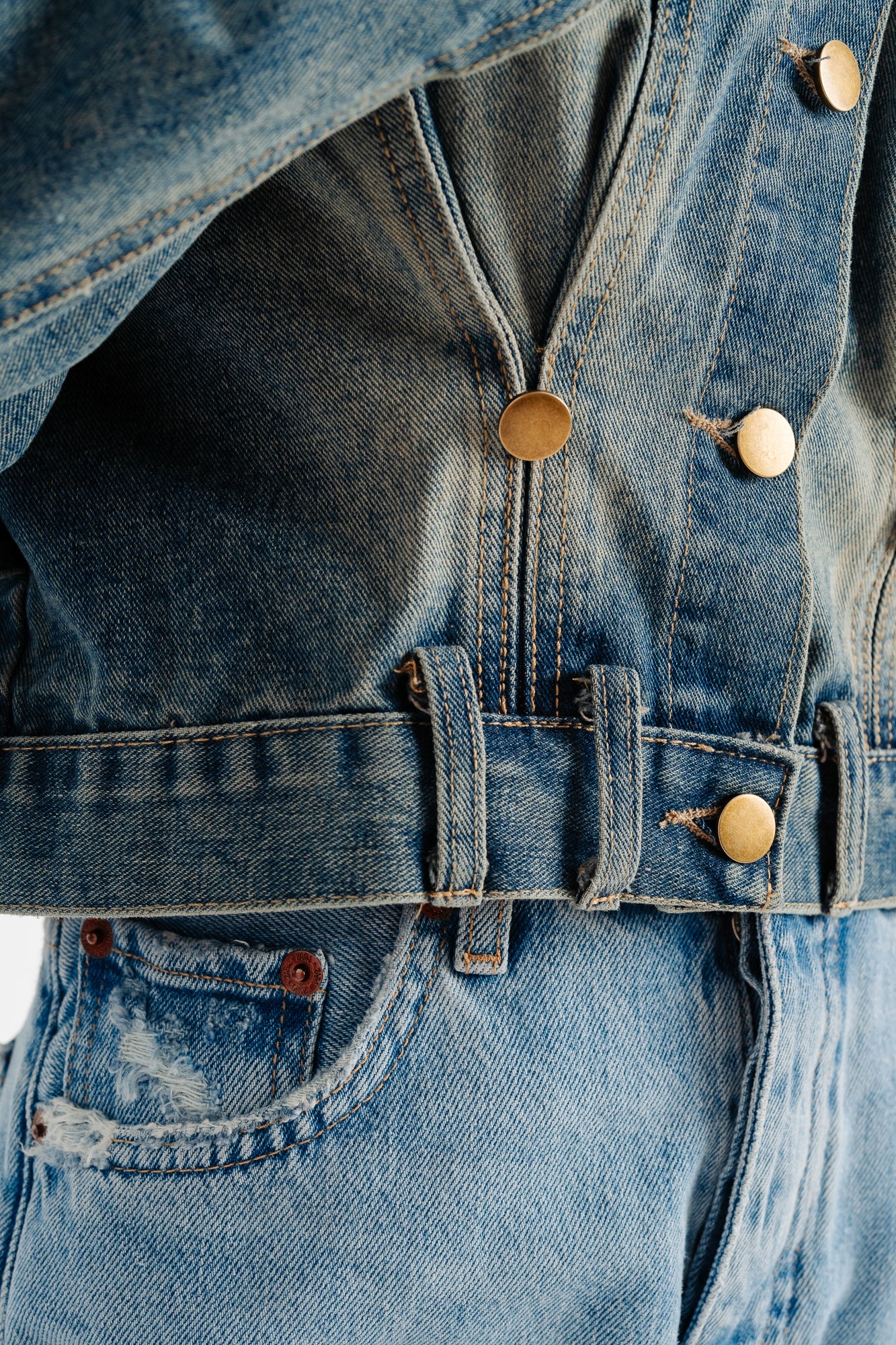 Green Tinted Denim Jacket