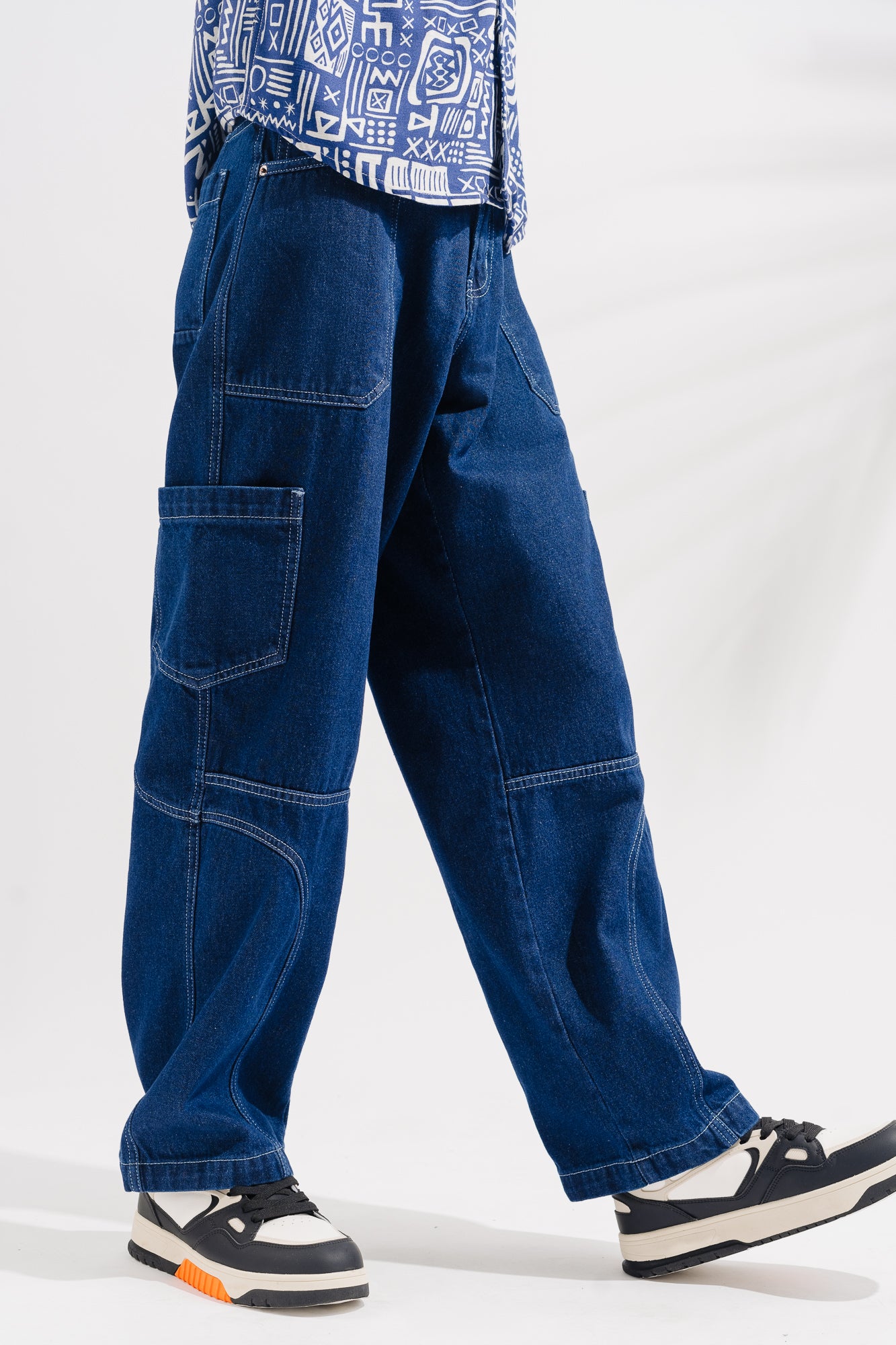 MENS SIDE POCKET CARGO JEANS