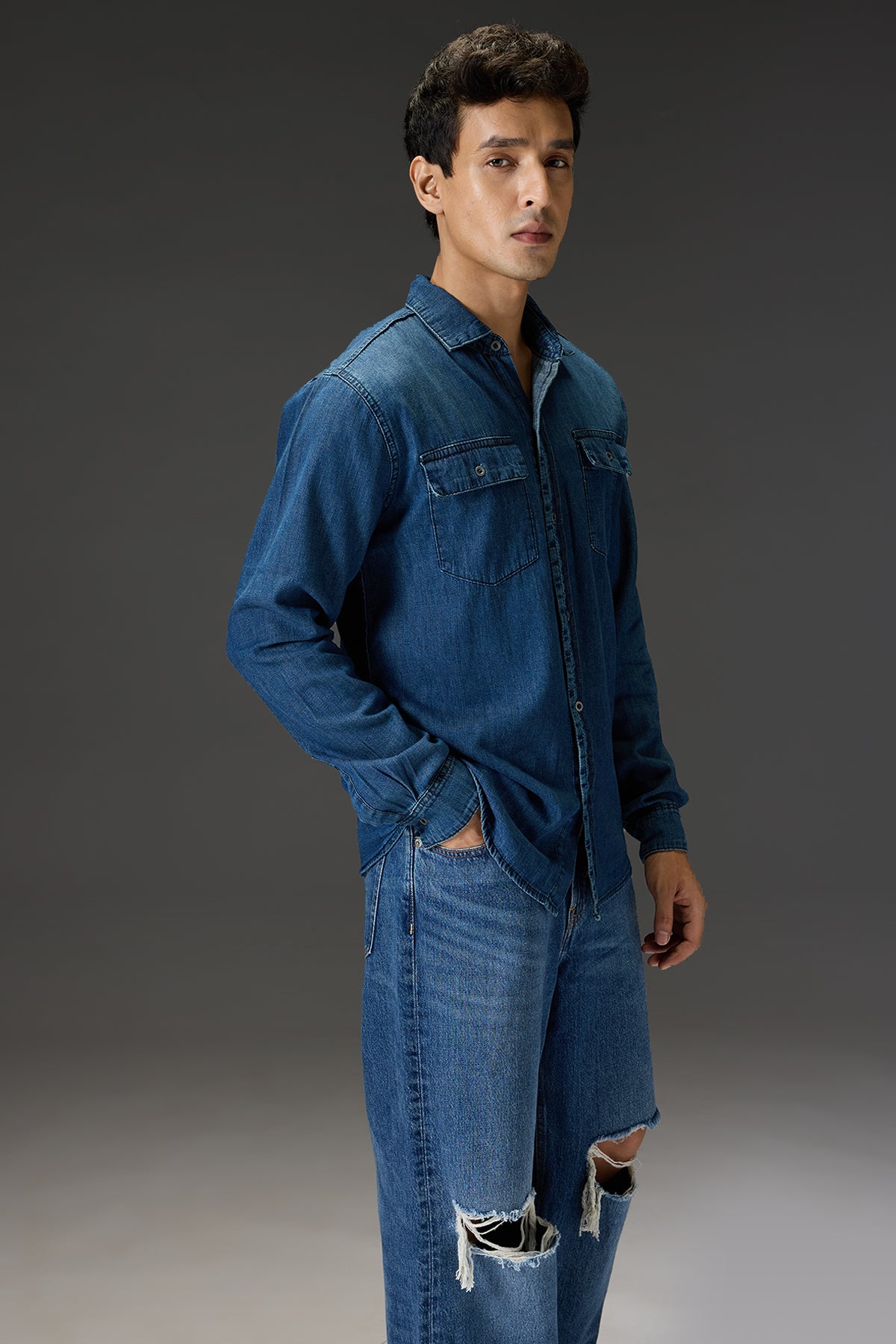 Classic Lightweight Denim Summer Shirt