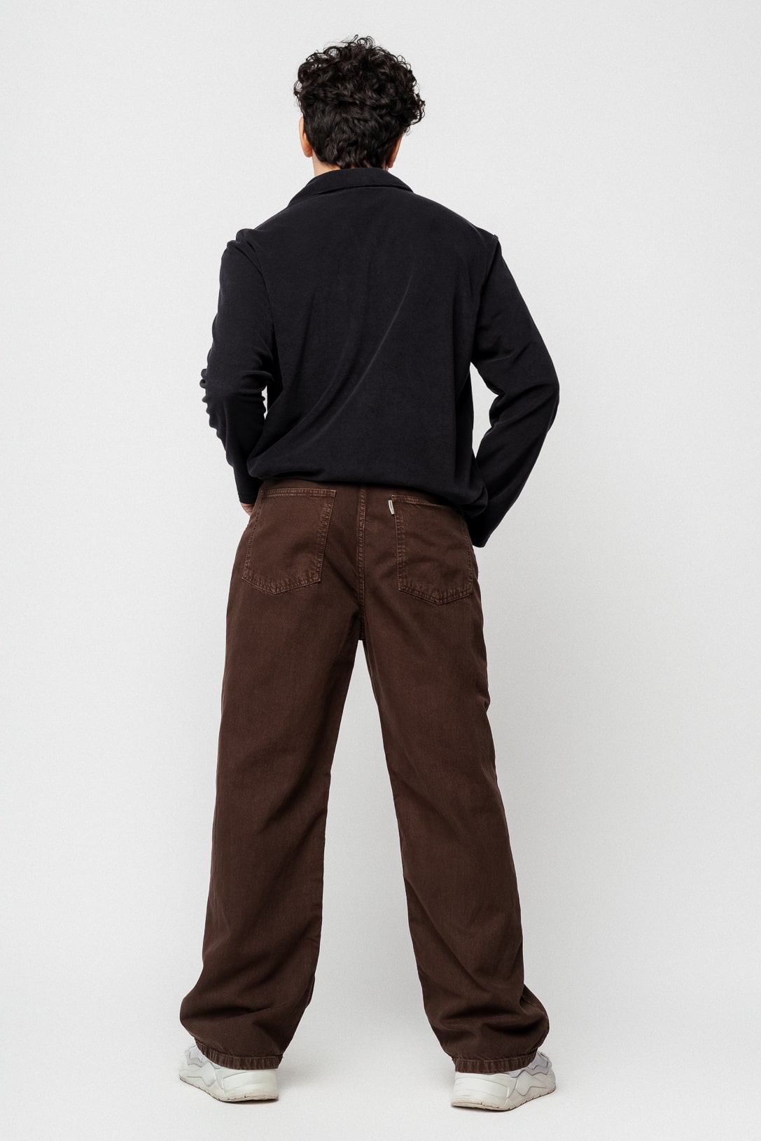 Dark Brown Straight Men's Jeans