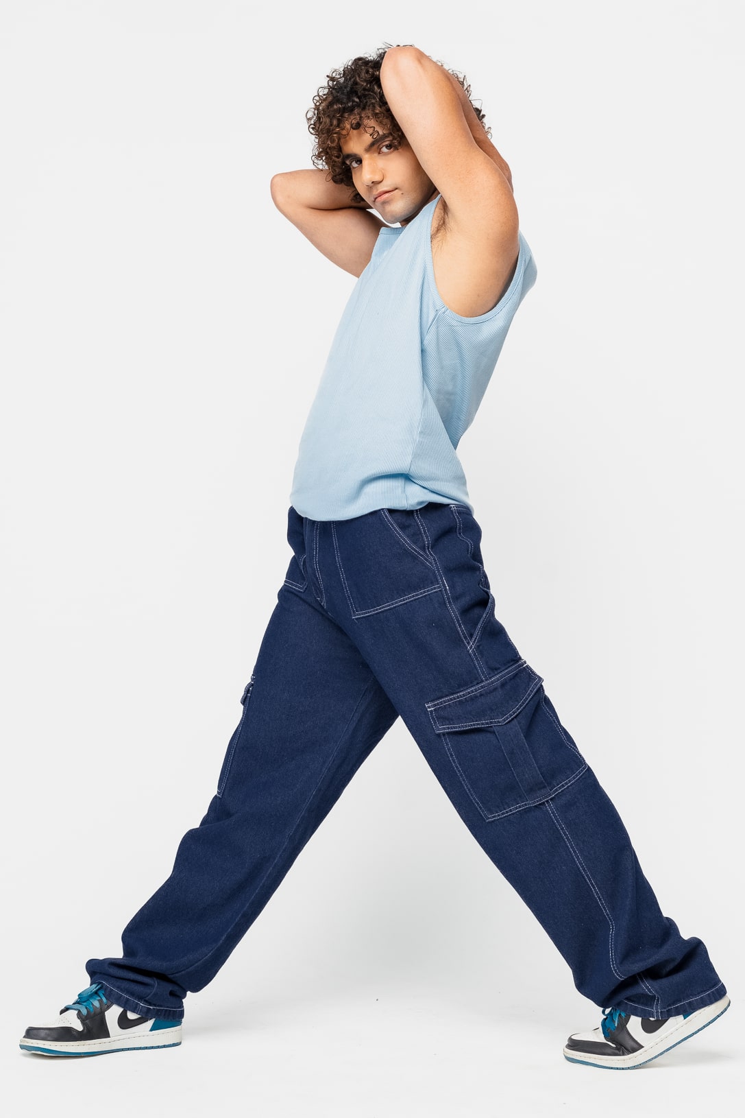 Baggy Carrot Blue Men's Jeans