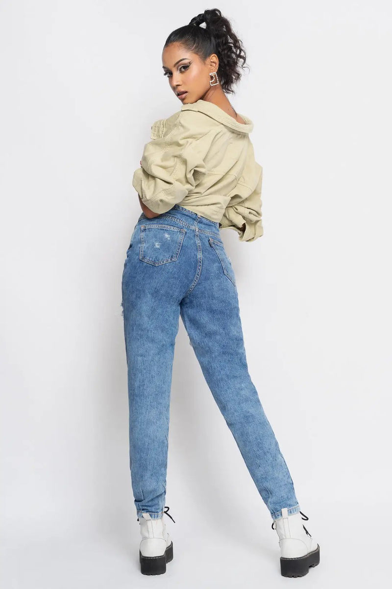 carrot leg jeans