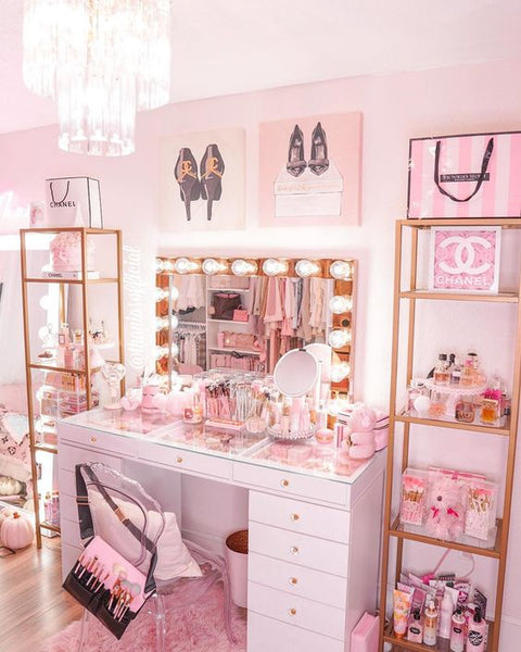 pastel pink room decor