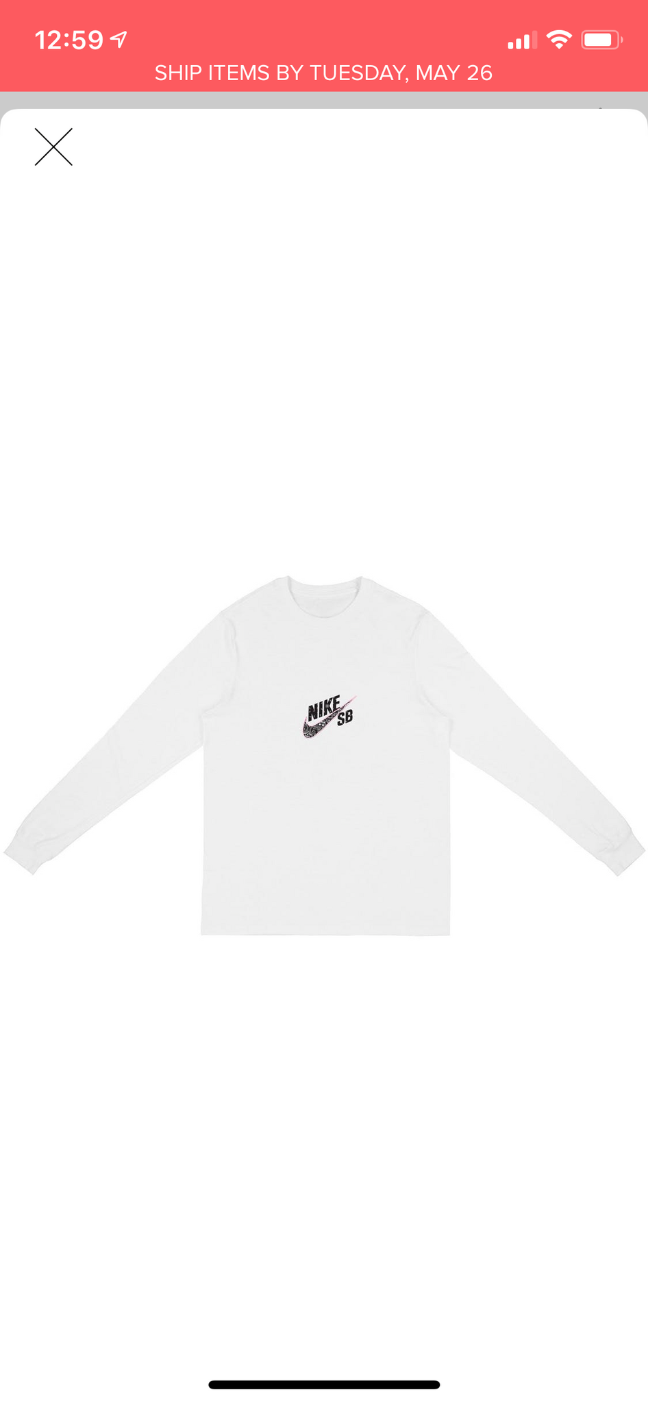 cactus jack nike sb long sleeve