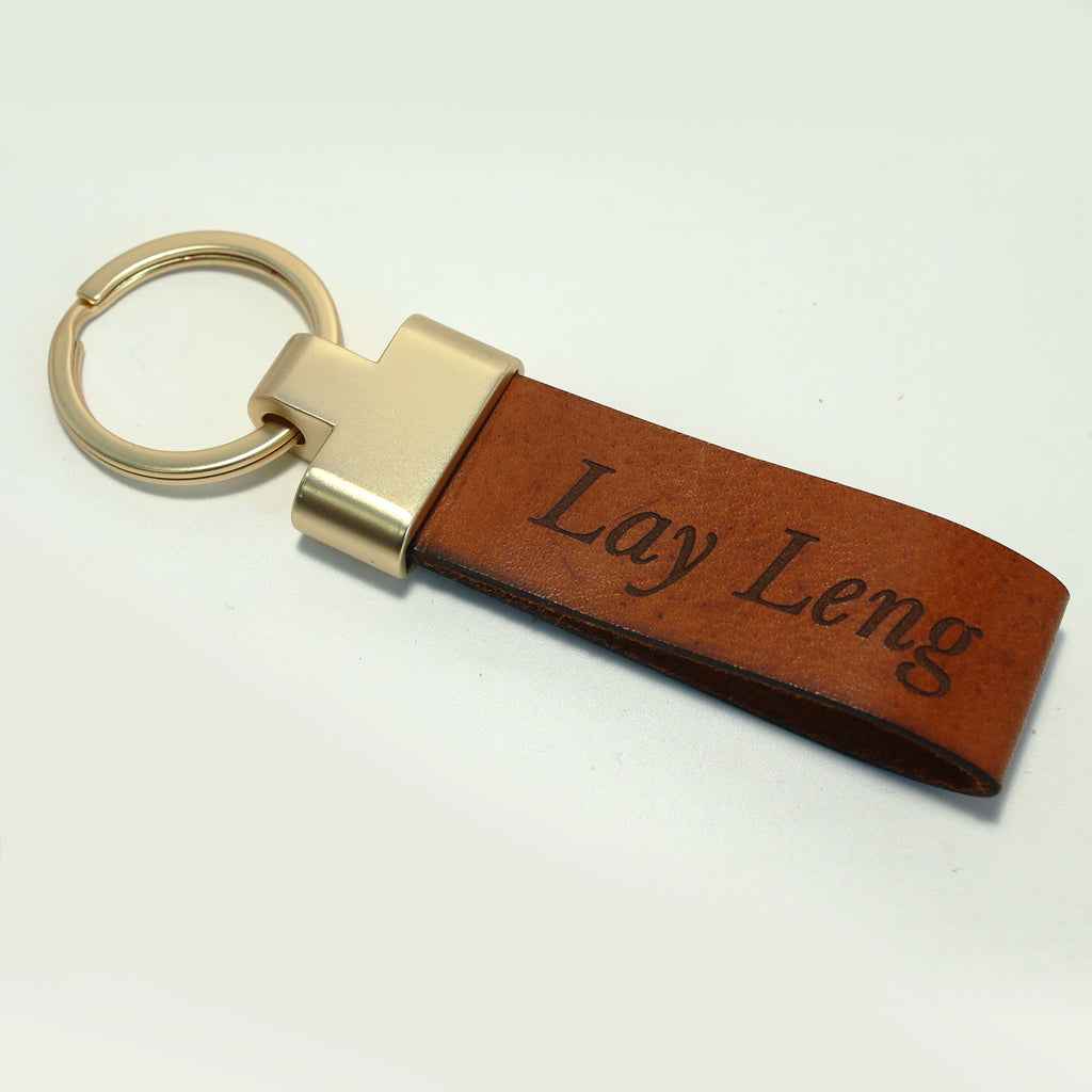Download Personalized Leather Keychain - Clik Clok