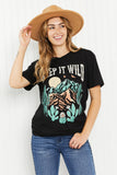 Lotus Fashion Keep It Wild Graphic Tee