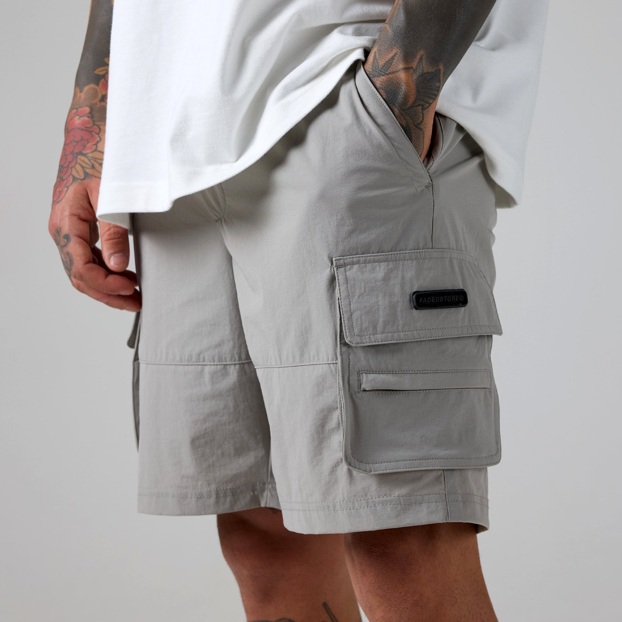 Stretch Tech Cargo Short | Stone