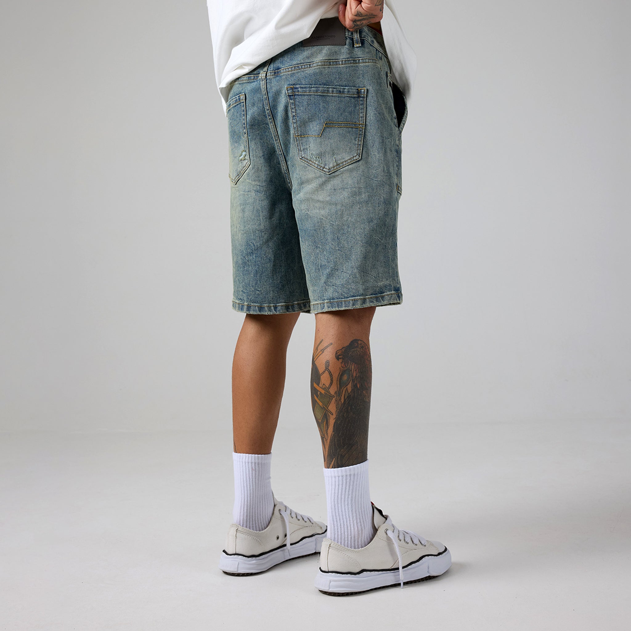 Denim Pocket Short | Washed Blue