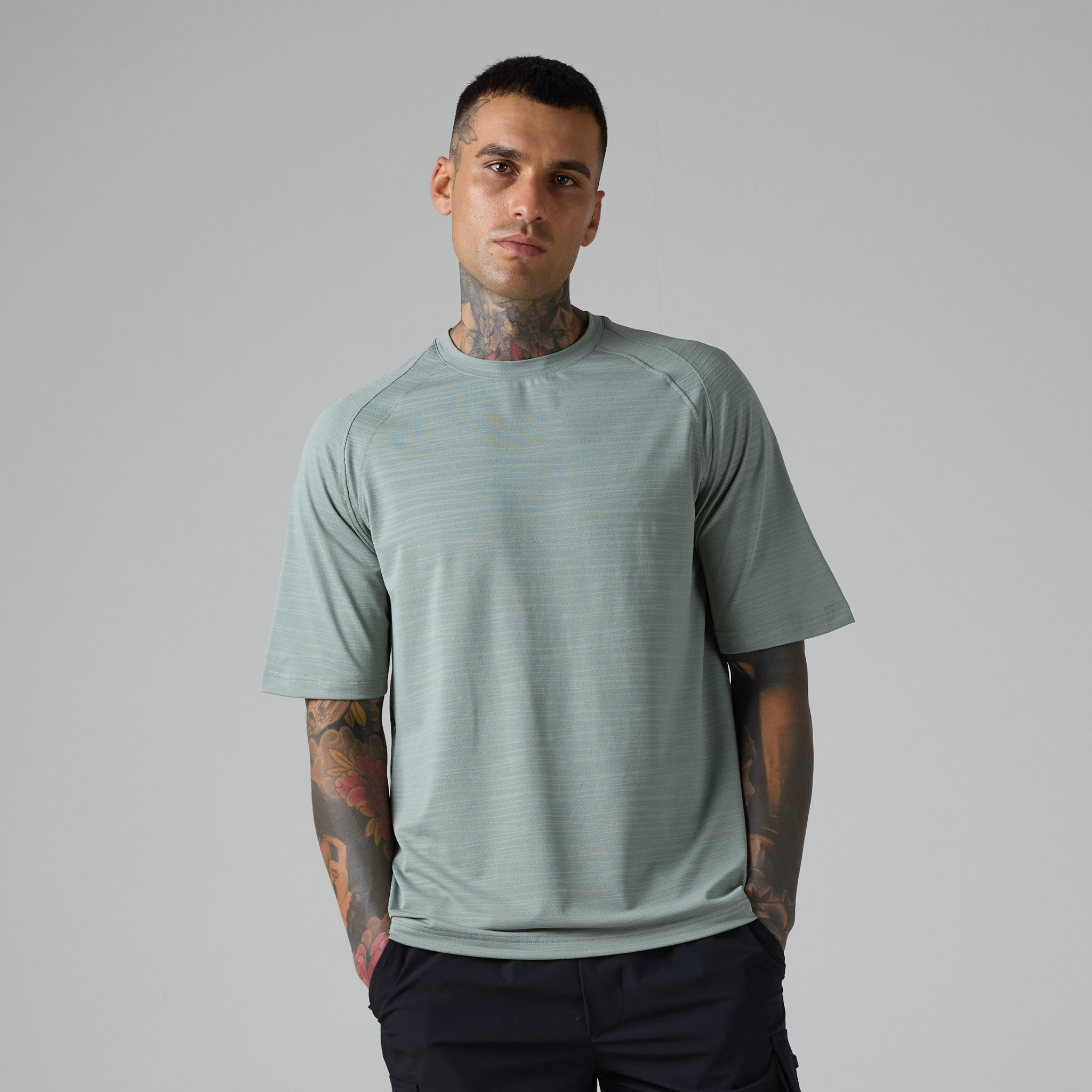 Box Fit Tech T-Shirt | Washed Sage