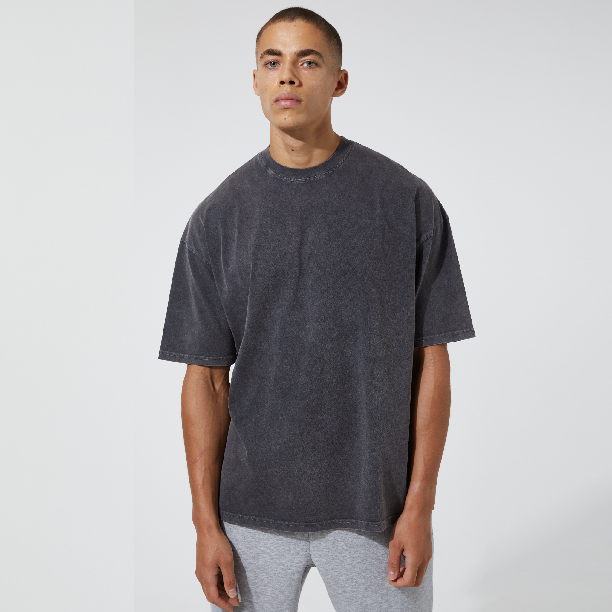 Box Fit T-Shirt | Washed Grey