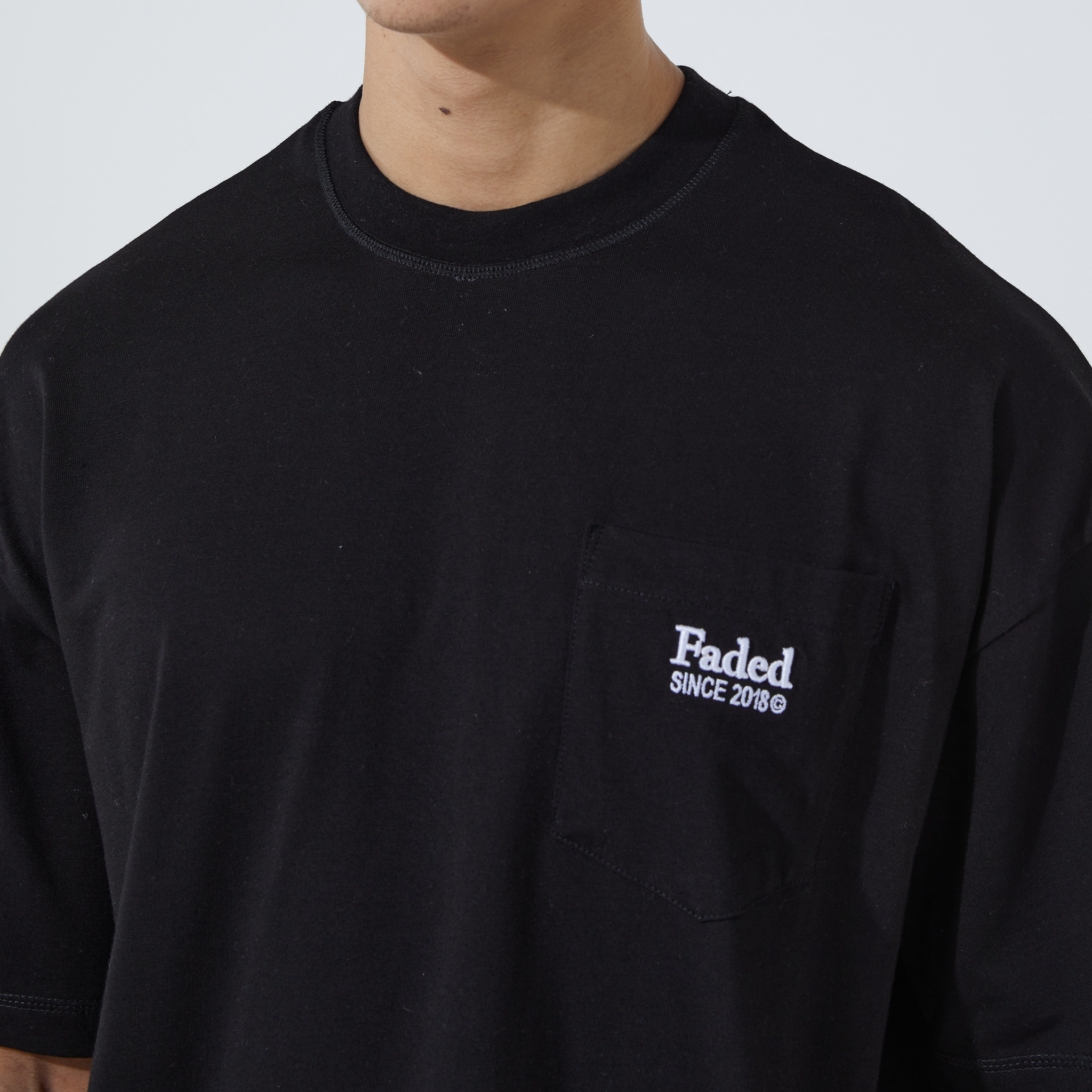 FadedStore Pocket T-Shirt | Black