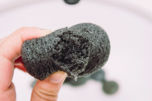 damaged konjac sponge