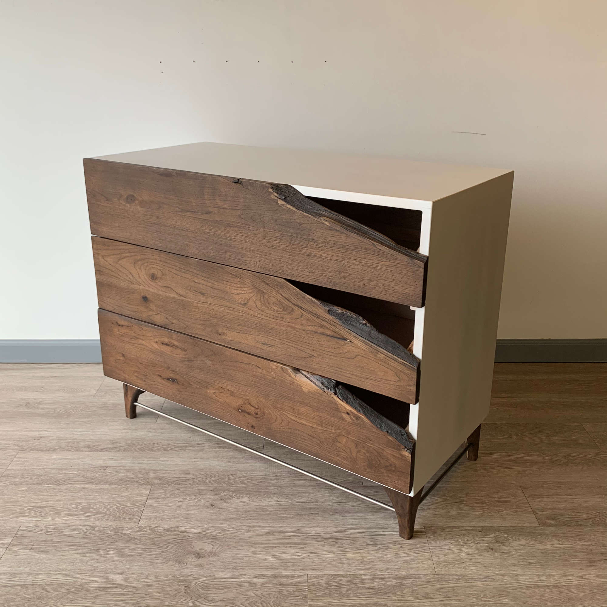 Live Edge Wood Dresser By Cw Furniture Custom Reclaimed Rustic