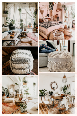 Bohemian Poufs Mood Board