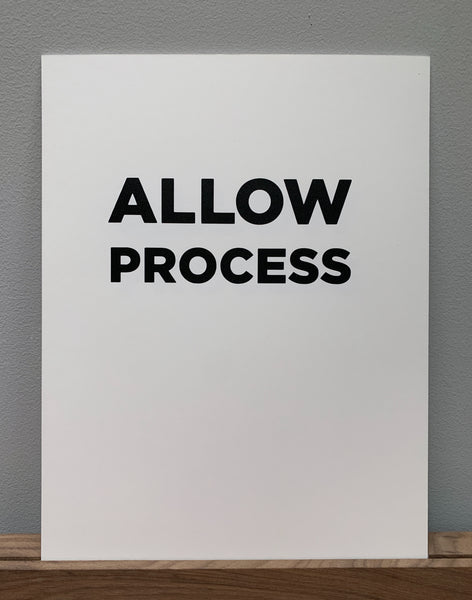 Allow Process Art Print — Large