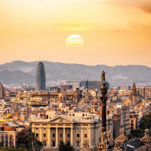 Barcelona's romantic skyline