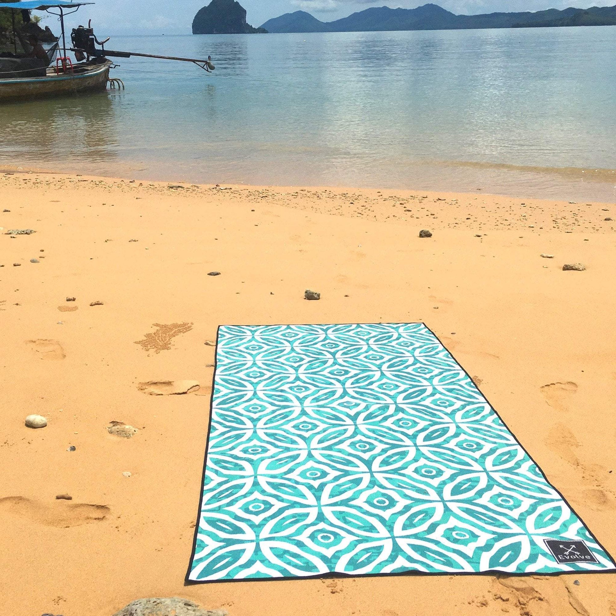 towel on beach