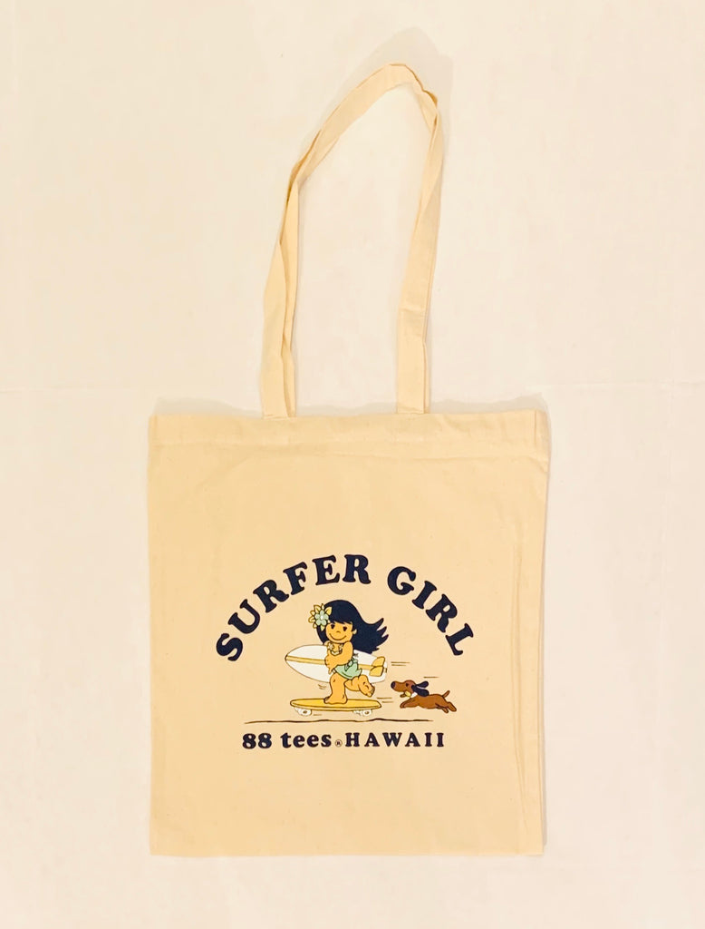 HONOLULU PATCH CANVAS TOTE BAG