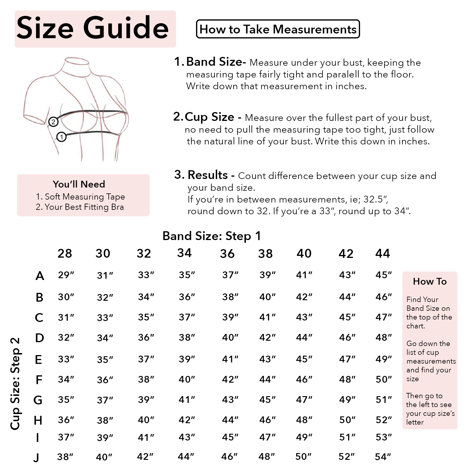 Find Your Bra Size – Jolie Bras and Lingerie