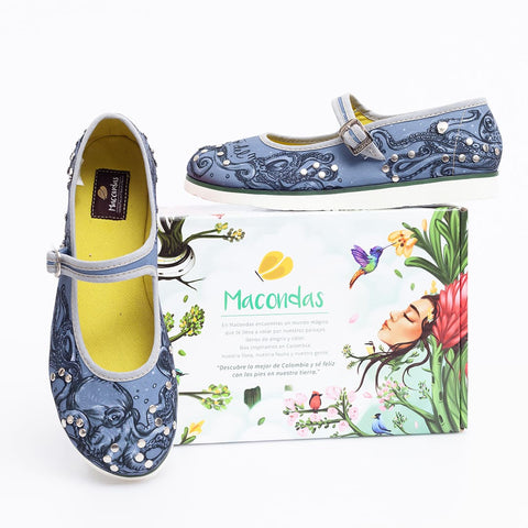 Zapatos para dama con ilustraciones de pulpos
