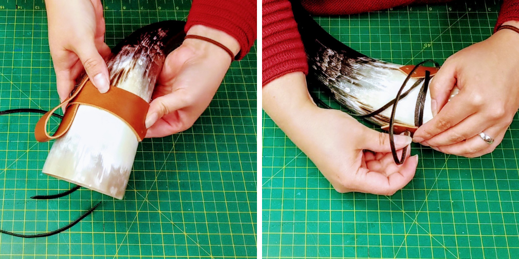 How To Make A Drinking Horn Holder (Free Template)