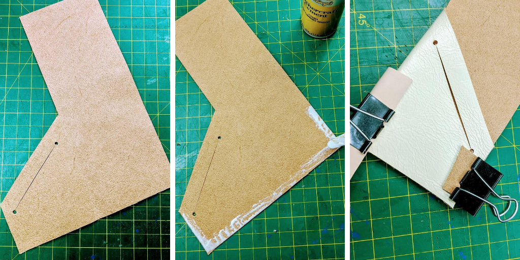 stitching leather wallet
