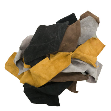 7 Selected leather scraps, warm tones, light GOLD, BROWN, GREEN, mix  colorful selection leather remnants as per picture