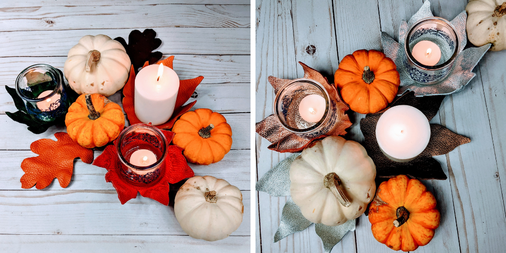 thanksgiving leather centerpiece