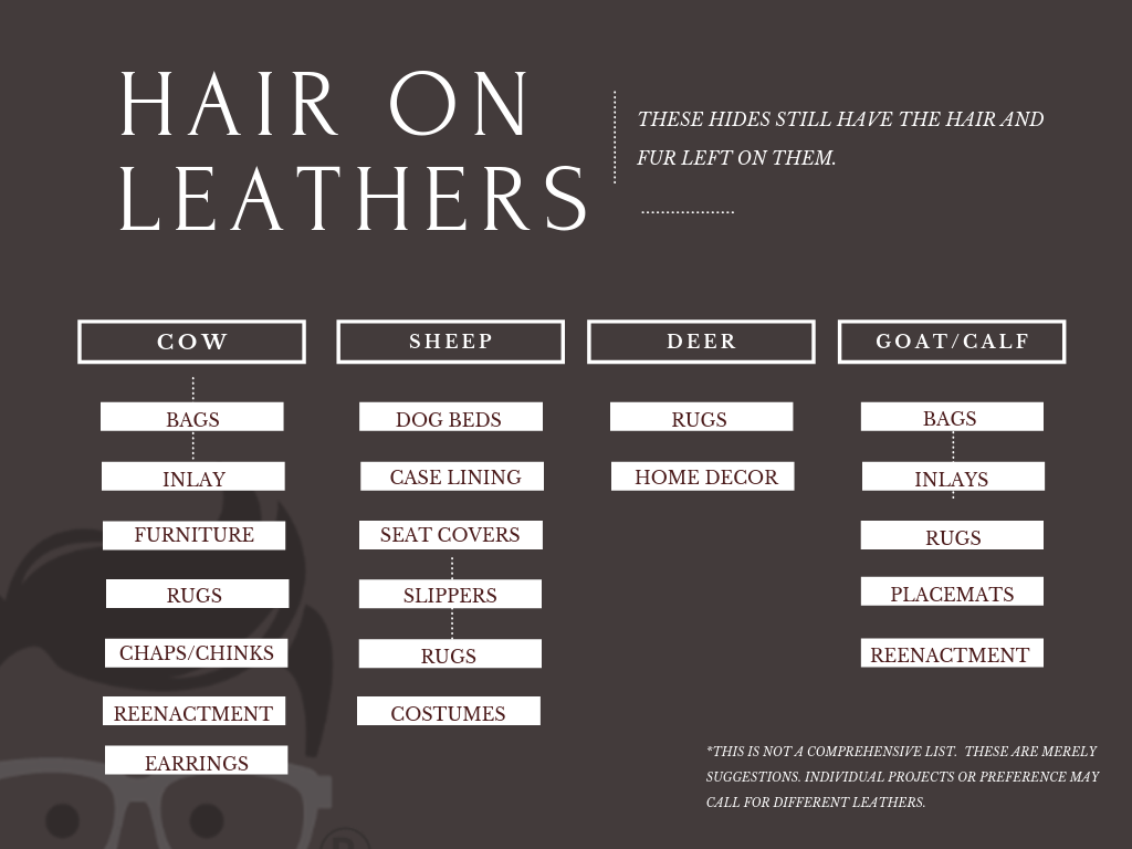 hair on hide leather