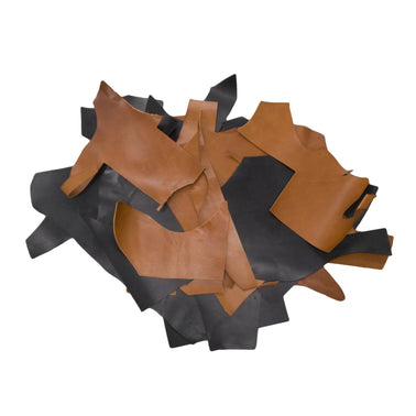 Leather Scraps, Leather Remnants, 2 Lbs, Assorted Leather 
