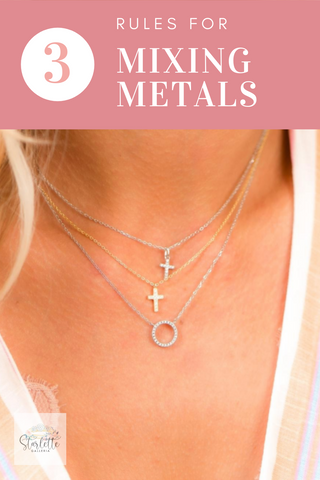 3 rules for mixing metals when wearing jewelry via starlettegalleria.com