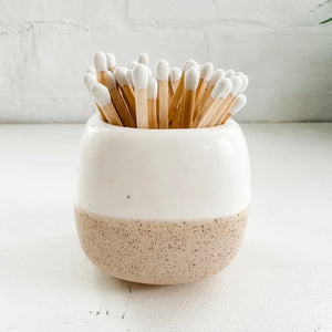 Ceramic Match Holders - with Matches - The Ivory Palm