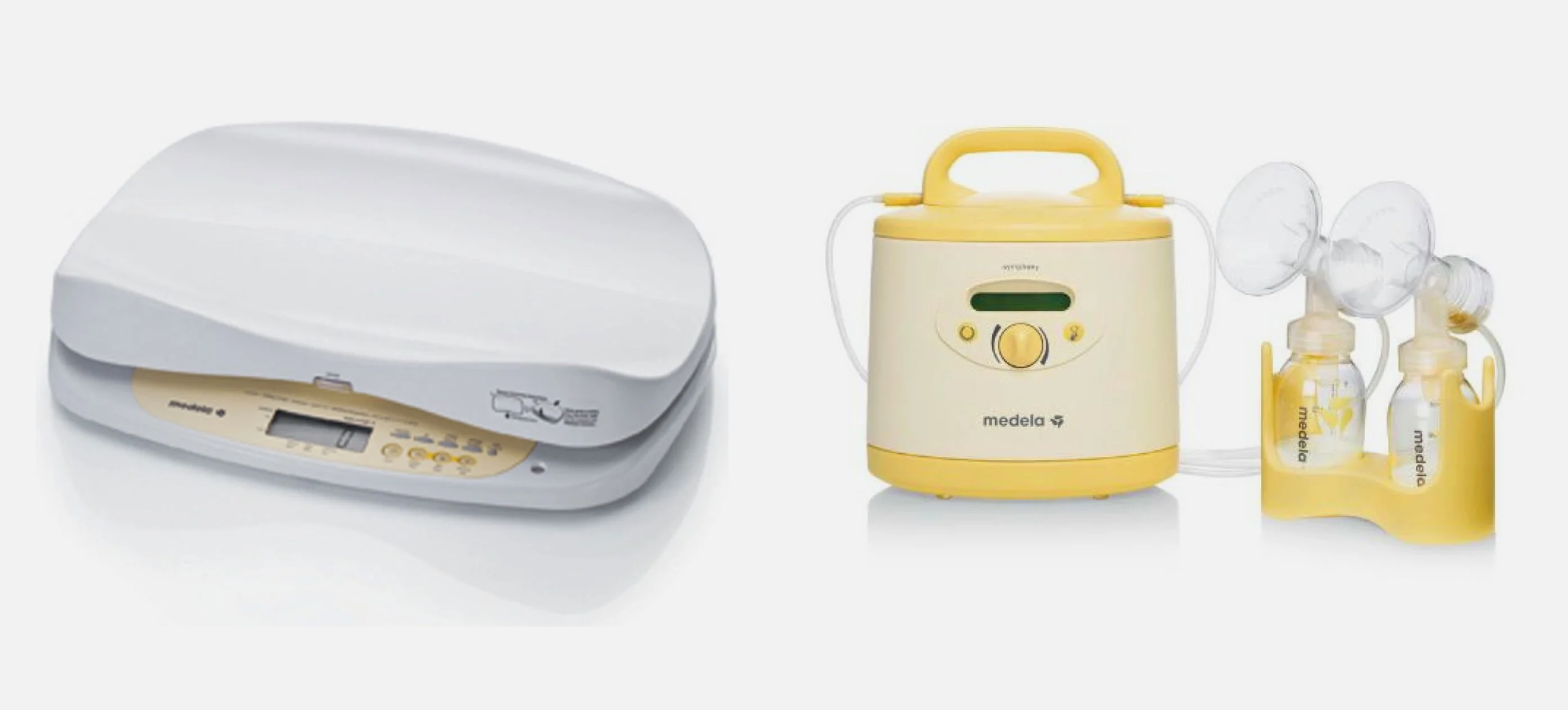 Babyweigh hospital grade scale and Medlea Symphony hospital grade breast pump for rent at Village Maternity