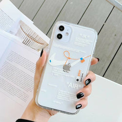 nike off white clear phone case