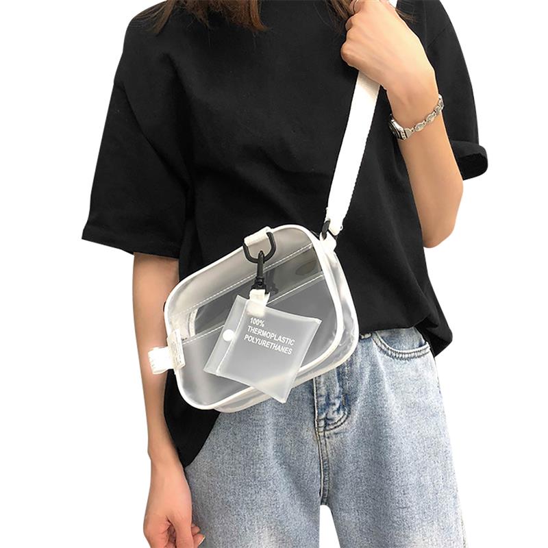 transparent shoulder bag