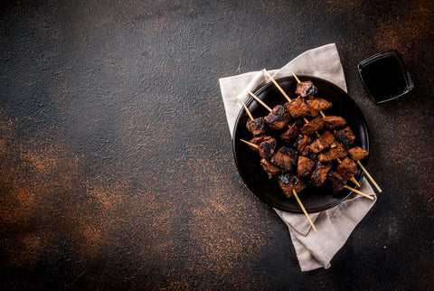 Ginger-Teriyaki Beef Kebabs