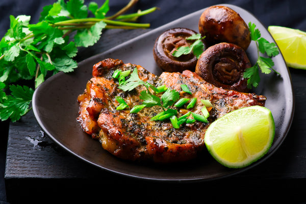Grilled Pork Chops with Guinness Marinade