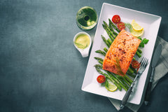 Grilled Salmon with Green Goddess Dressing