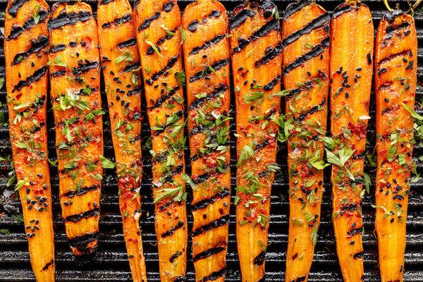 Grilled Carrots with Avocado and Mint - Autumn Grilling Series