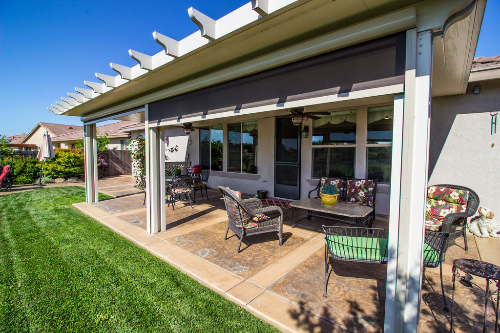 Installing a built-in natural gas grill in a covered patio