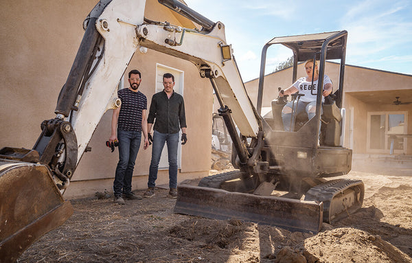 Rebel Wilson tearing down a backyard to install summerset 36 inch American Muscle Grill